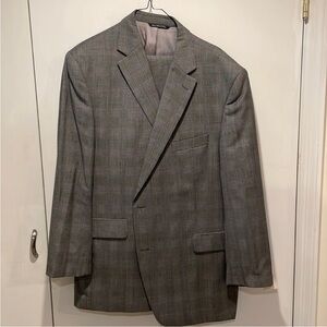 Gray Suits Classic Tailoring Wool Blend